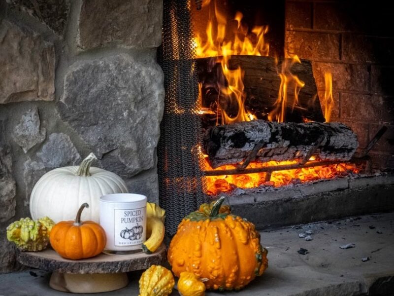 Fireplace in Autumn