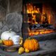 Fireplace in Autumn