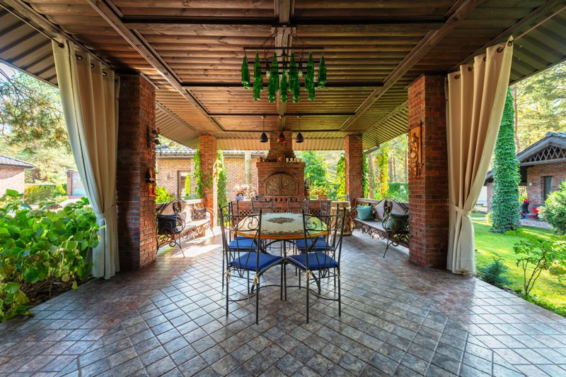 Outdoor Fireplace and Chimney